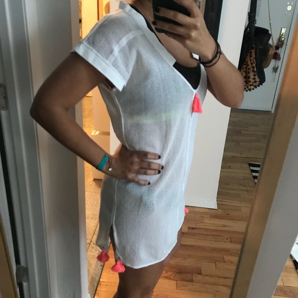 New Poupette St. Barth Mesh Coverup Dress - Picture 1 of 5